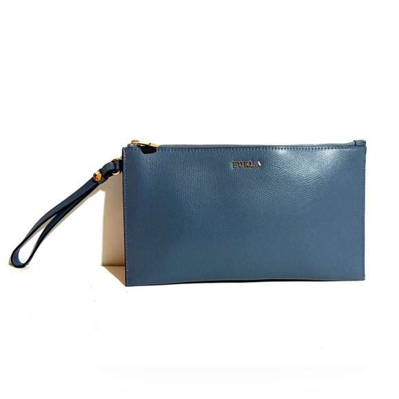 Furla Elegant Blue Wristlet Clutch wallet - Picture 1 of 7